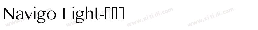 Navigo Light字体转换